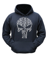 Kombat UK Skull / Guns Hoodie - Black