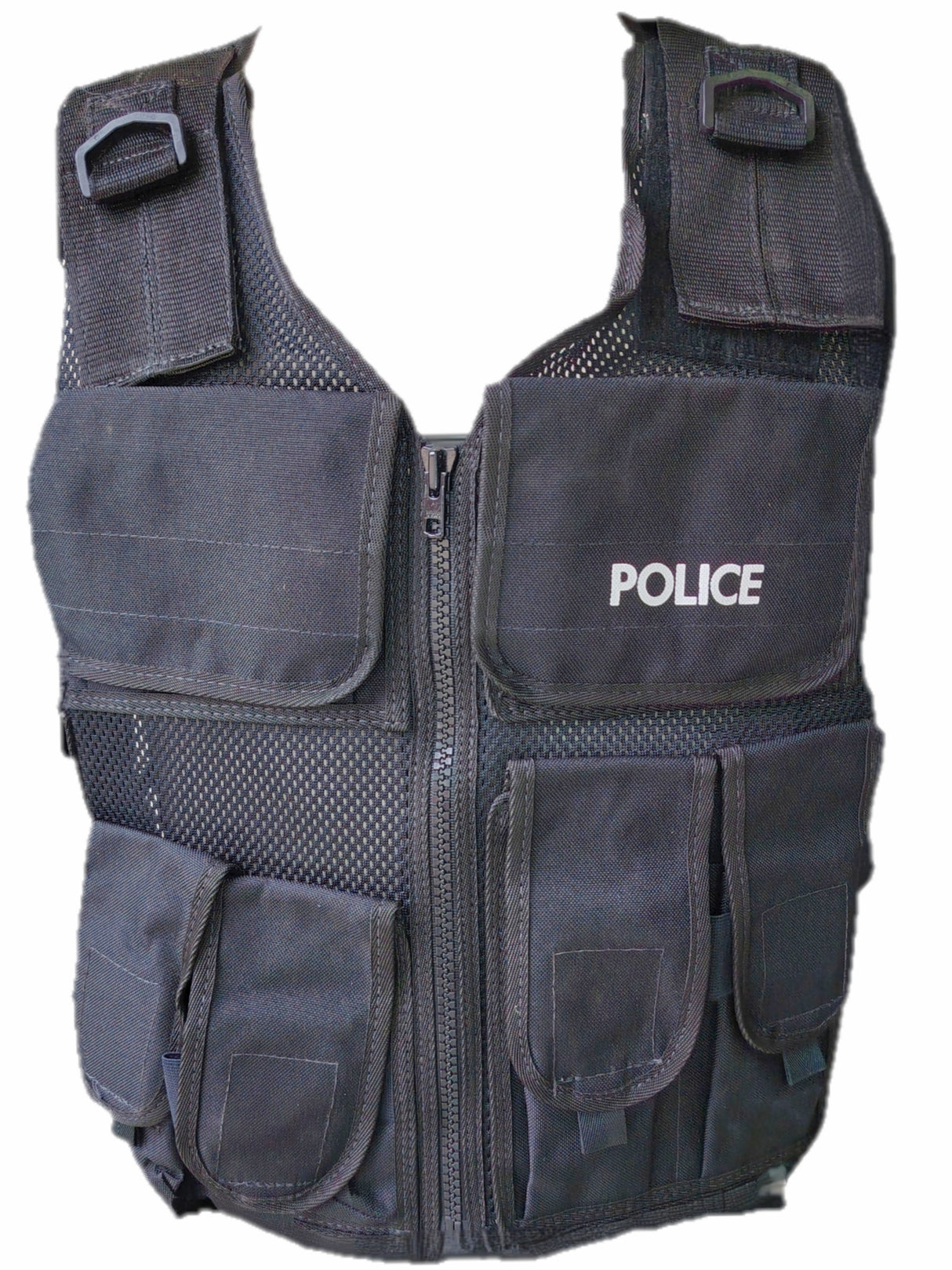 British Police Black Tactical Vest - Style B