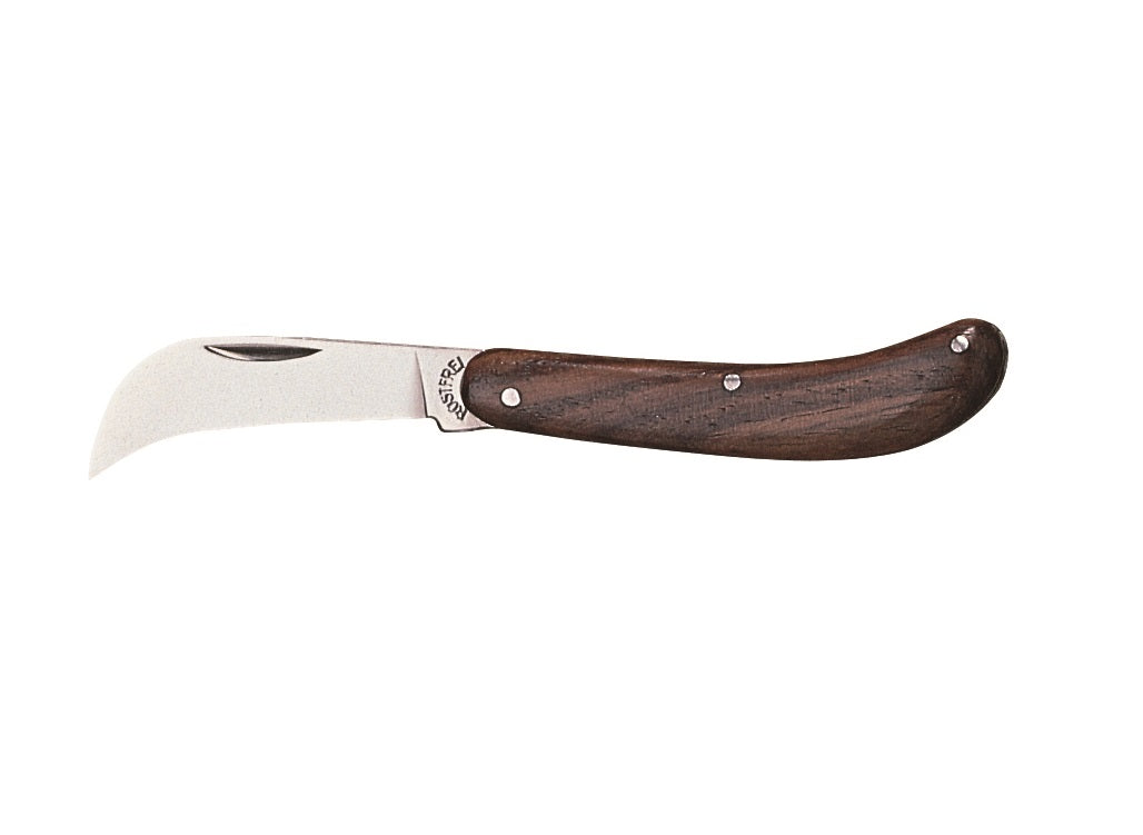 Whitby Stainless Steel Pruning Knife (2") - Wooden Handle