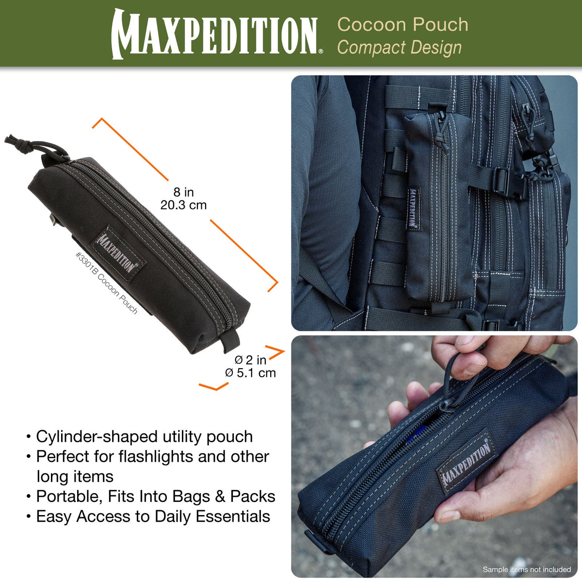 Maxpedition Cocoon Black Pouch