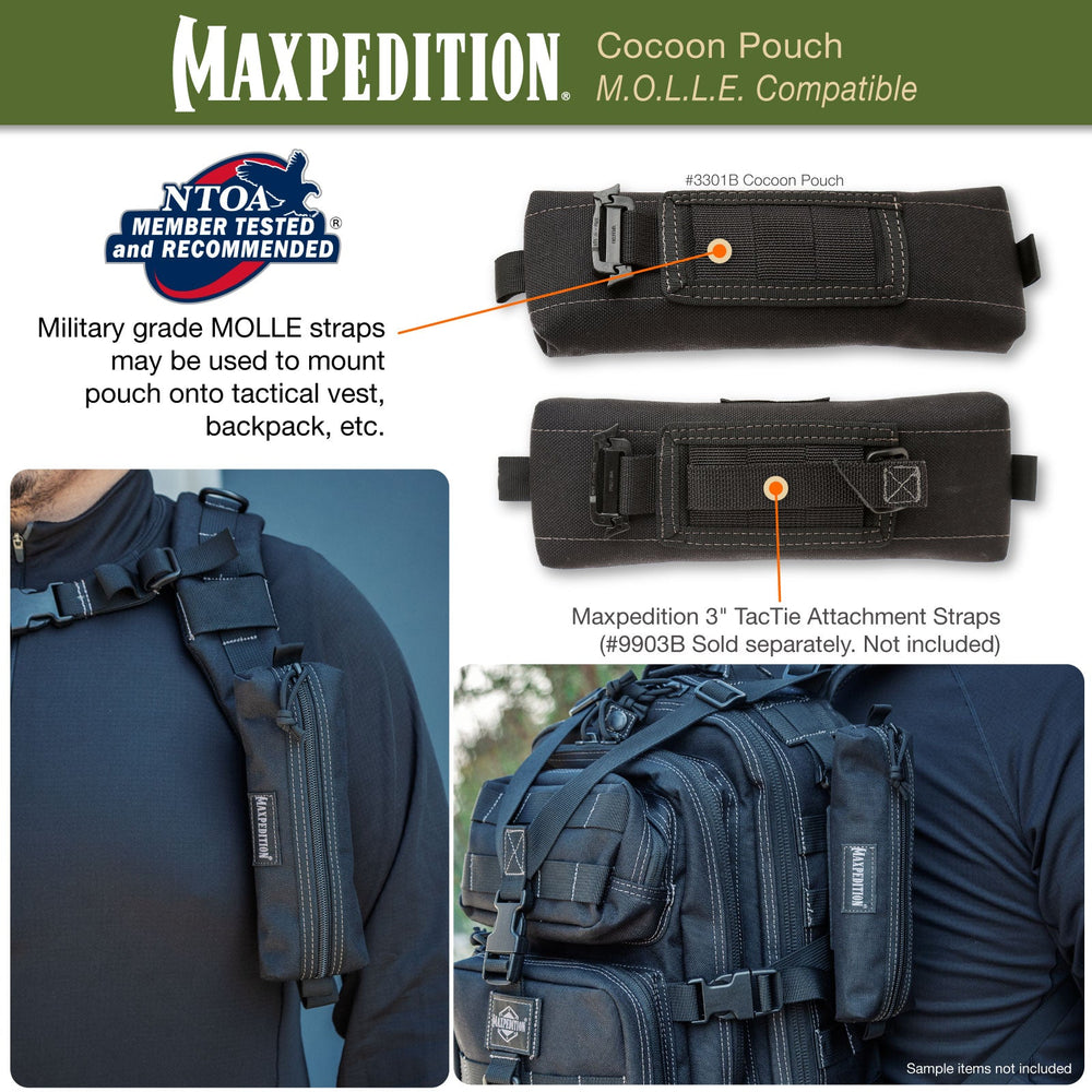 Maxpedition Cocoon Black Pouch