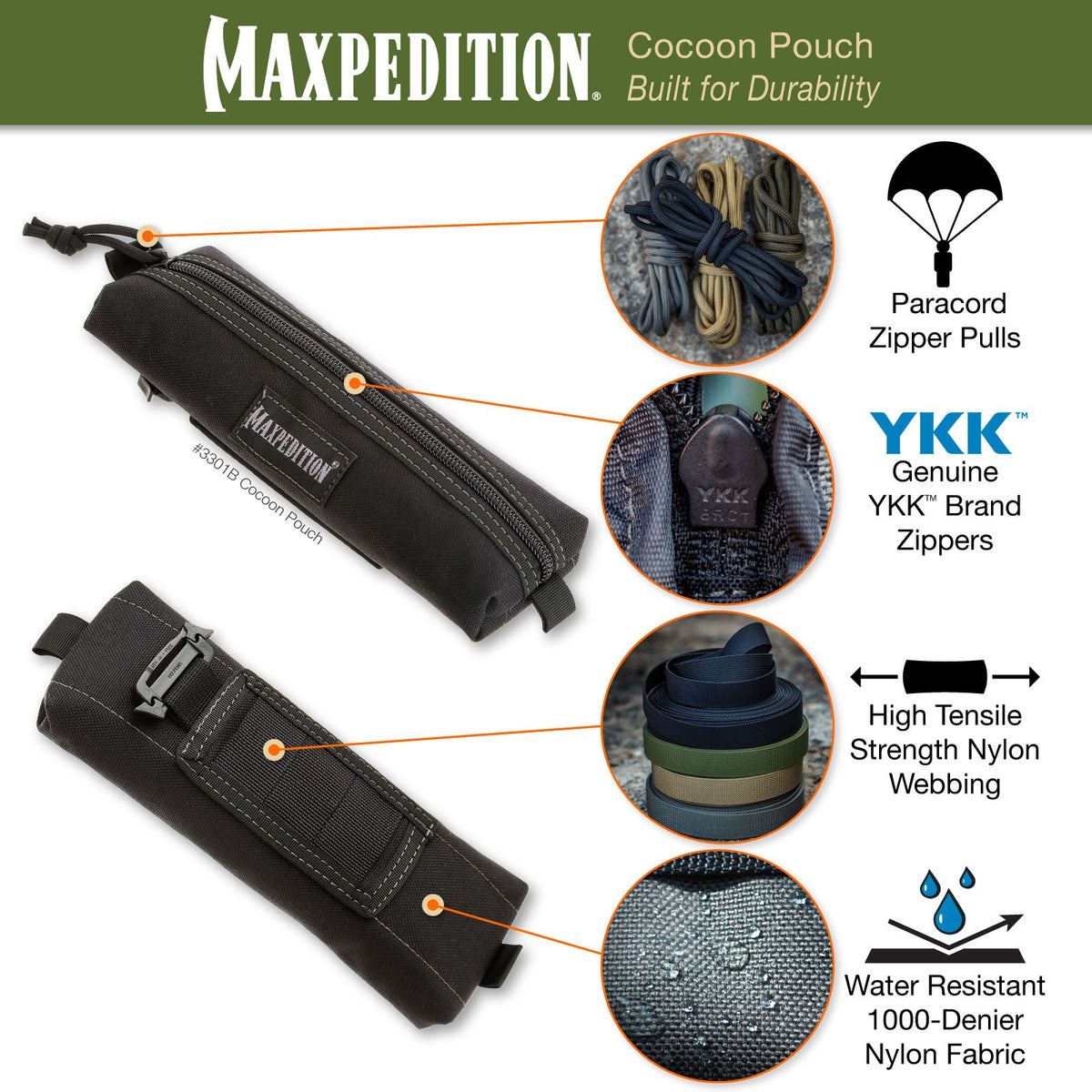 Maxpedition Cocoon Khaki Pouch