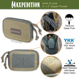 Maxpedition Hook-&-Loop 3" x 5" Khaki-Foliage Zipper Pocket