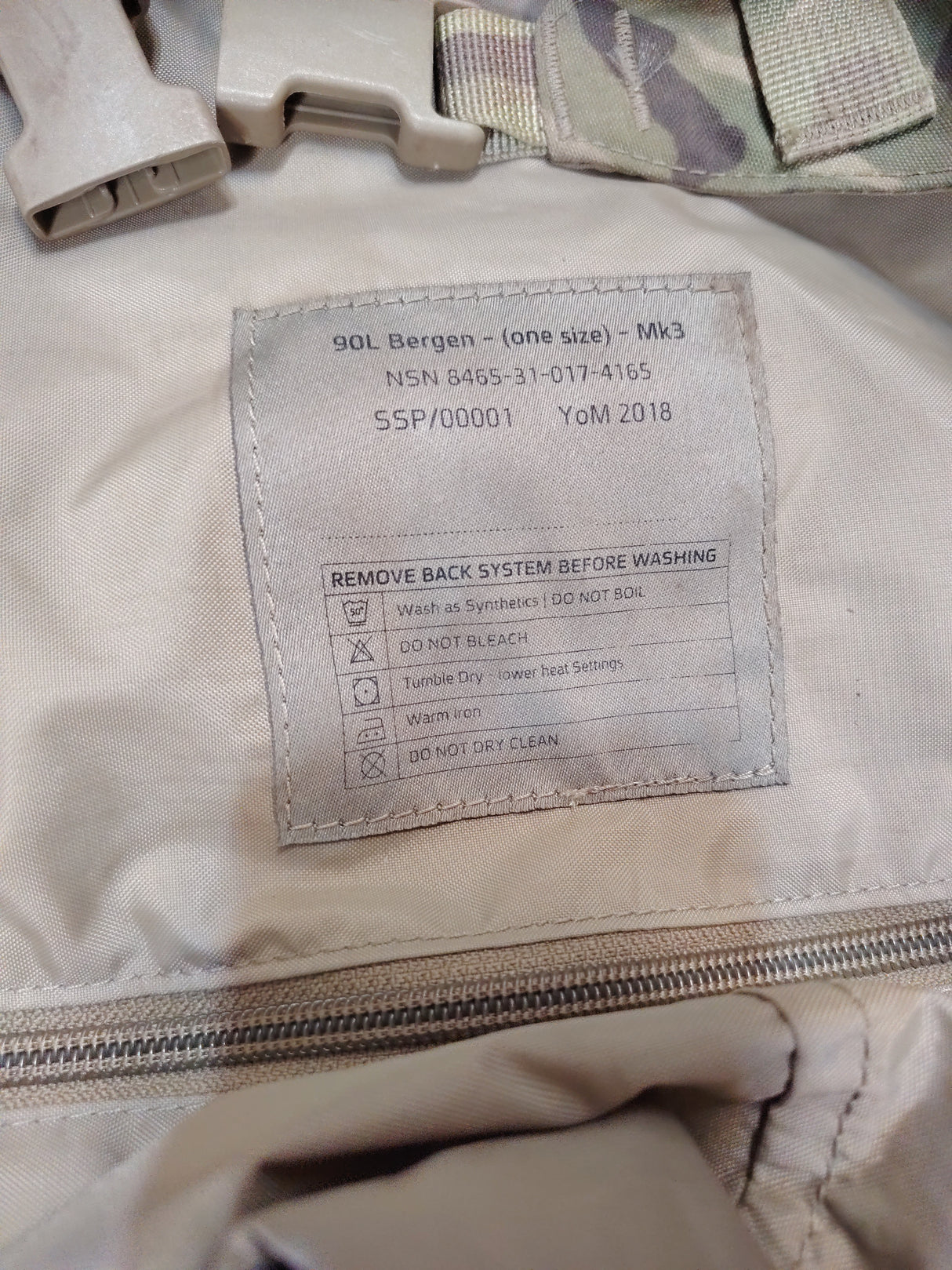 British Military Virtus 90L MK3 MTP Bergen