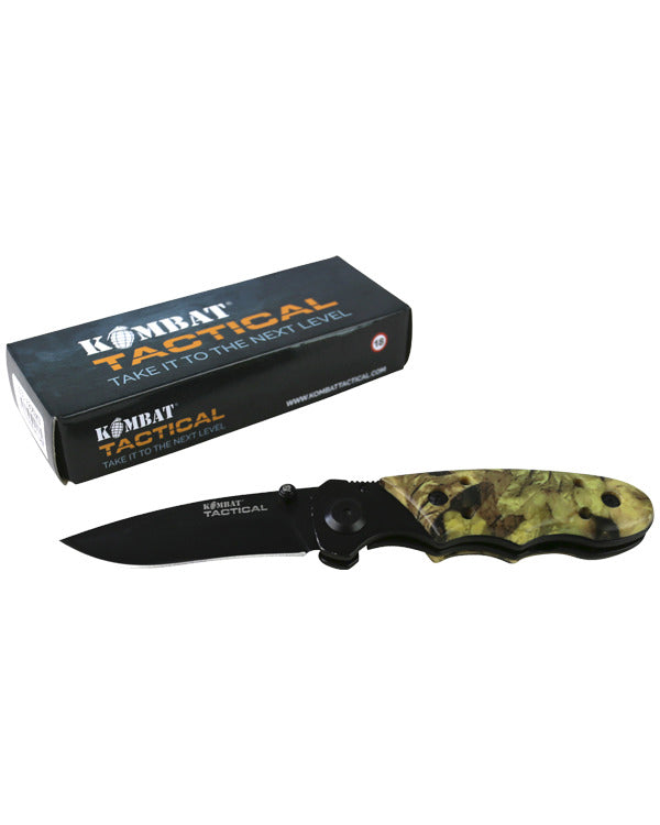 Kombat UK Camo Mini KW531-35CABK Folding Lock Knife