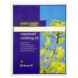 Chef's Larder Rapeseed Cooking Oil 20 Litre - Bulk Food Ration Storage