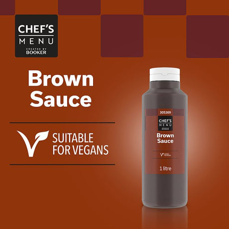 Chef's Menu Brown Sauce 1 Litre - Bulk Food Ration Storage