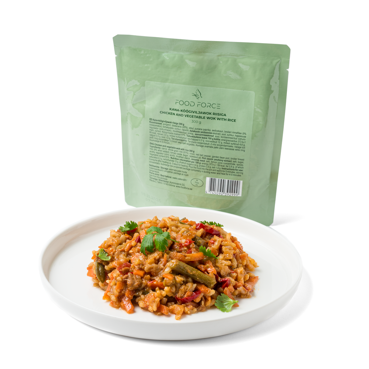 Food Force Chicken And Vegetable Wok With Rice 300g
