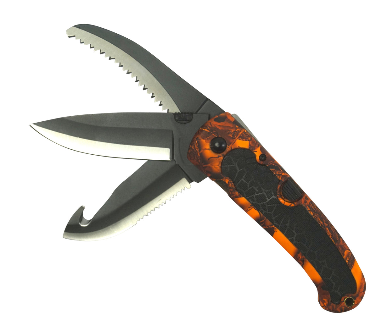 Kombat UK Huntsman LD535-3KCA Multi Function Folding Lock Knife