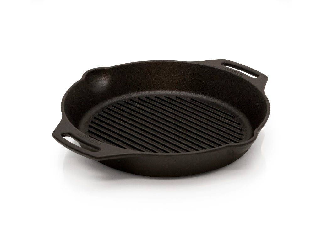 Petromax Cast Iron Grill Fire Skillet with Two Handles - 35cm