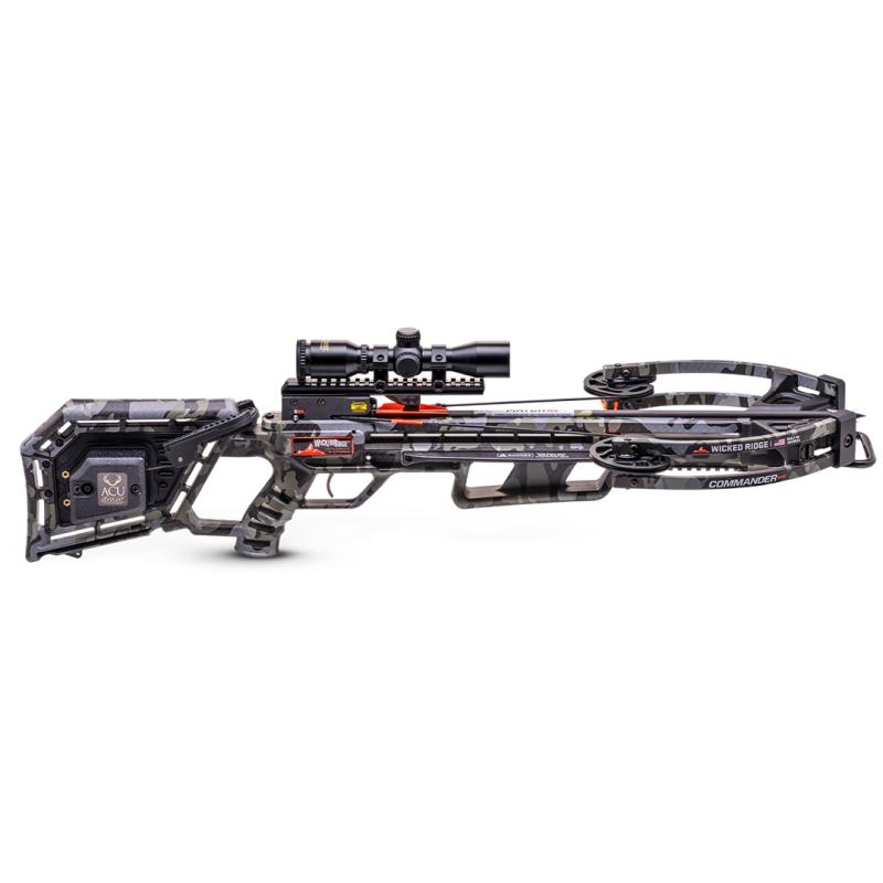 Wicked Ridge Commander M1 Compound Crossbow with Rope-Sled & Multi-Line Scope - Camo