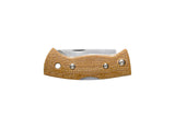 Helle Berget Folding Lock Knife - Mustard Jute