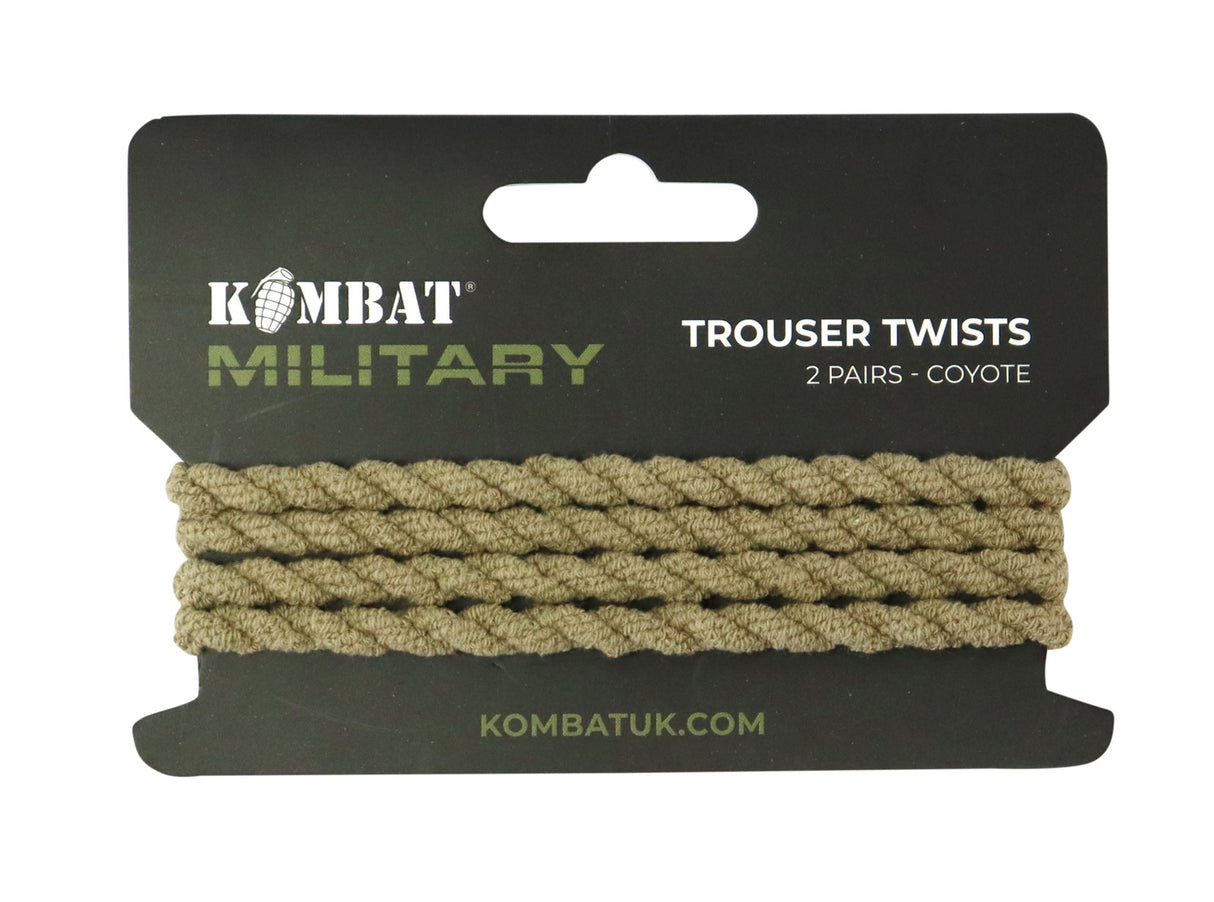 Kombat UK Trouser Twists - Retail Pack of 2 pairs - Coyote