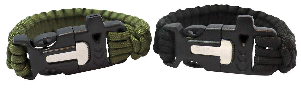 Kombat UK Survival Bracelet - Olive Green
