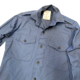 British Military Men's RAF Blue Long Sleeve Working Shirt
