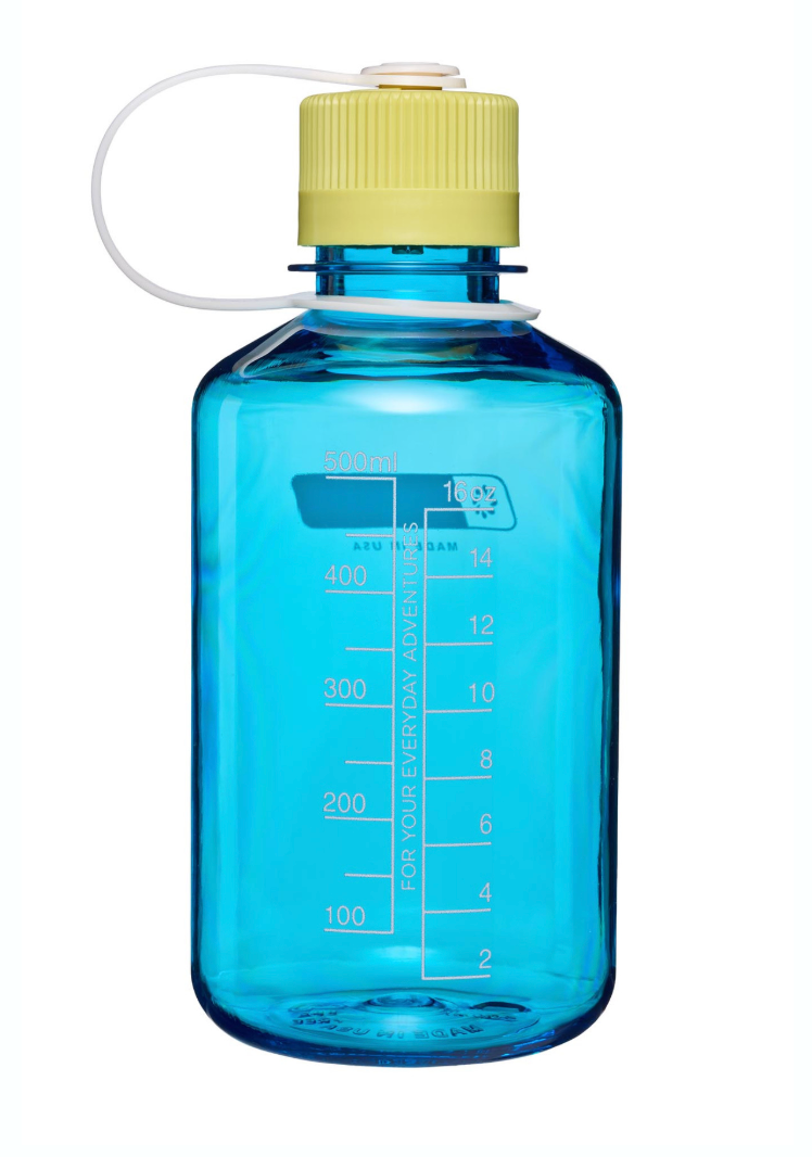 Nalgene 16oz / 0.5L Tritan Sustain Narrow Mouth Bottle Blue Atoll - Endive Cap