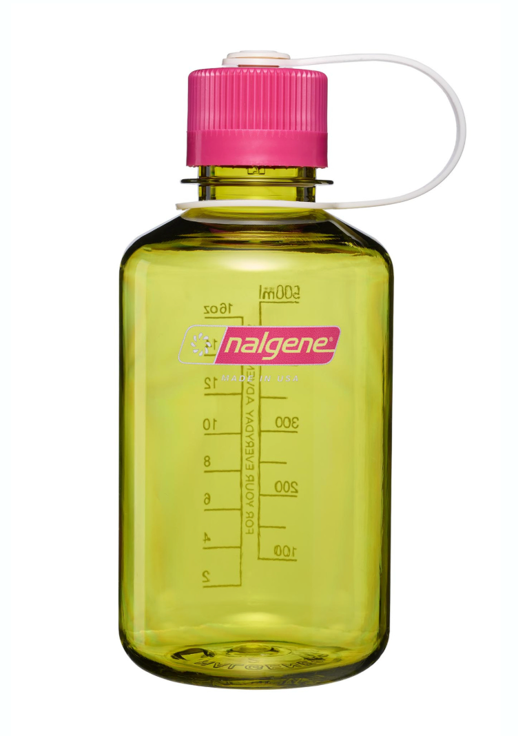 Nalgene 16oz / 0.5L Tritan Sustain Narrow Mouth Bottle Endive - Fuchsia Purple Cap