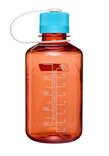 Nalgene 16oz / 0.5L Tritan Sustain Narrow Mouth Bottle Flame - Blue Atoll Cap