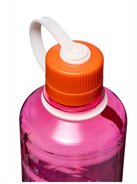 Nalgene 16oz / 0.5L Tritan Sustain Narrow Mouth Bottle Fuschia Purple - Flame Cap