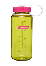 Nalgene 16oz / 0.5L Tritan Sustain Wide Mouth Bottle Endive - Fuchsia Purple Cap