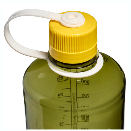 Nalgene 32oz / 1L Tritan Sustain Narrow Mouth Bottle Oil Green - Freesia Cap