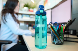 Nalgene Straw Bottle 700Ml Blue Aqua - Dark Blue Cap