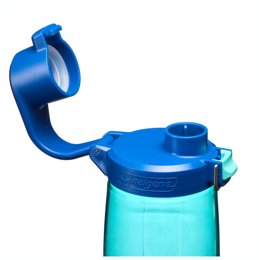 Nalgene Straw Bottle 700Ml Blue Aqua - Dark Blue Cap