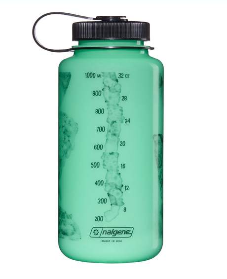 Nalgene 32oz / 1L Tritan Sustain Wide Mouth Bottle - Glow Black Crystals