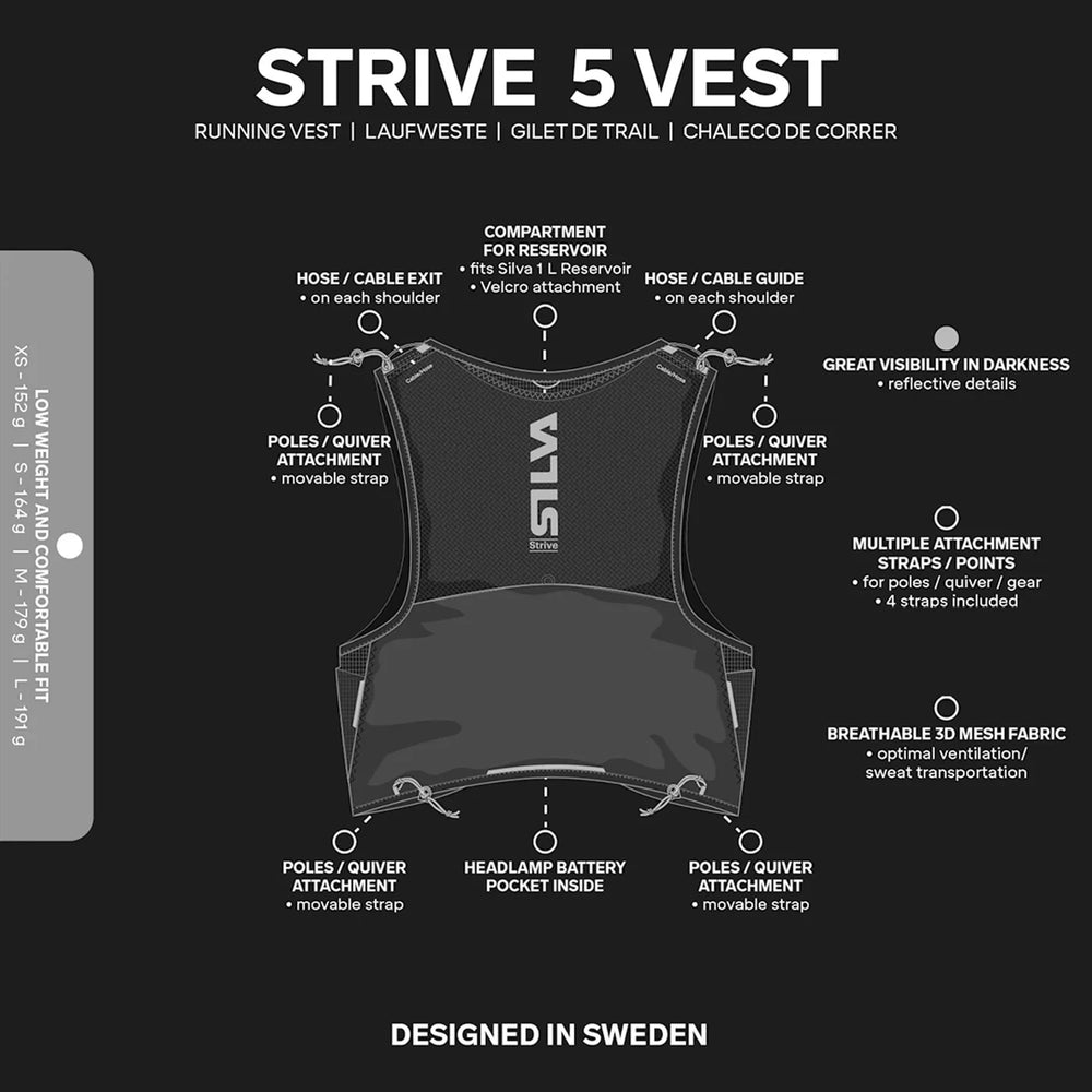 Silva Strive 5L Running Vest Black M