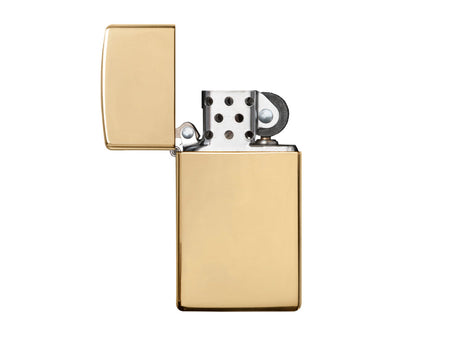 Zippo Slim High Polish Brass Lighter