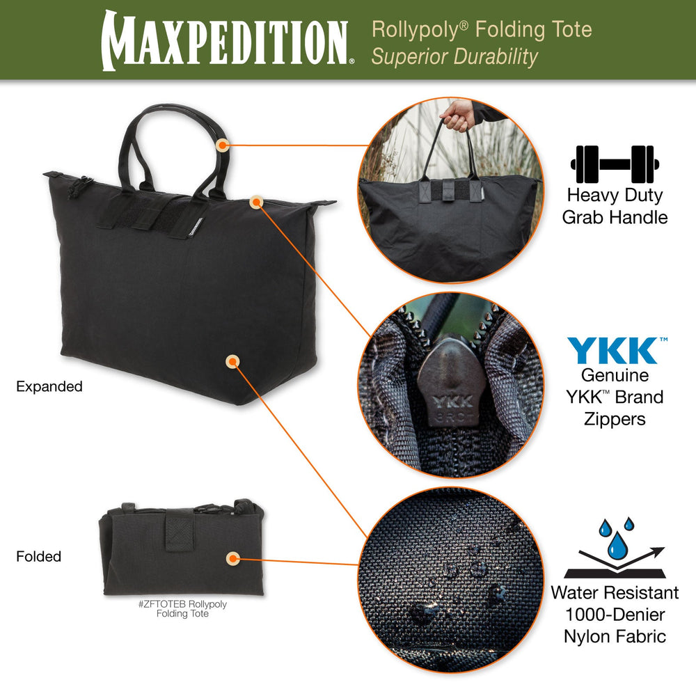 Maxpedition ROLLYPOLY Wolf Grey Folding Tote