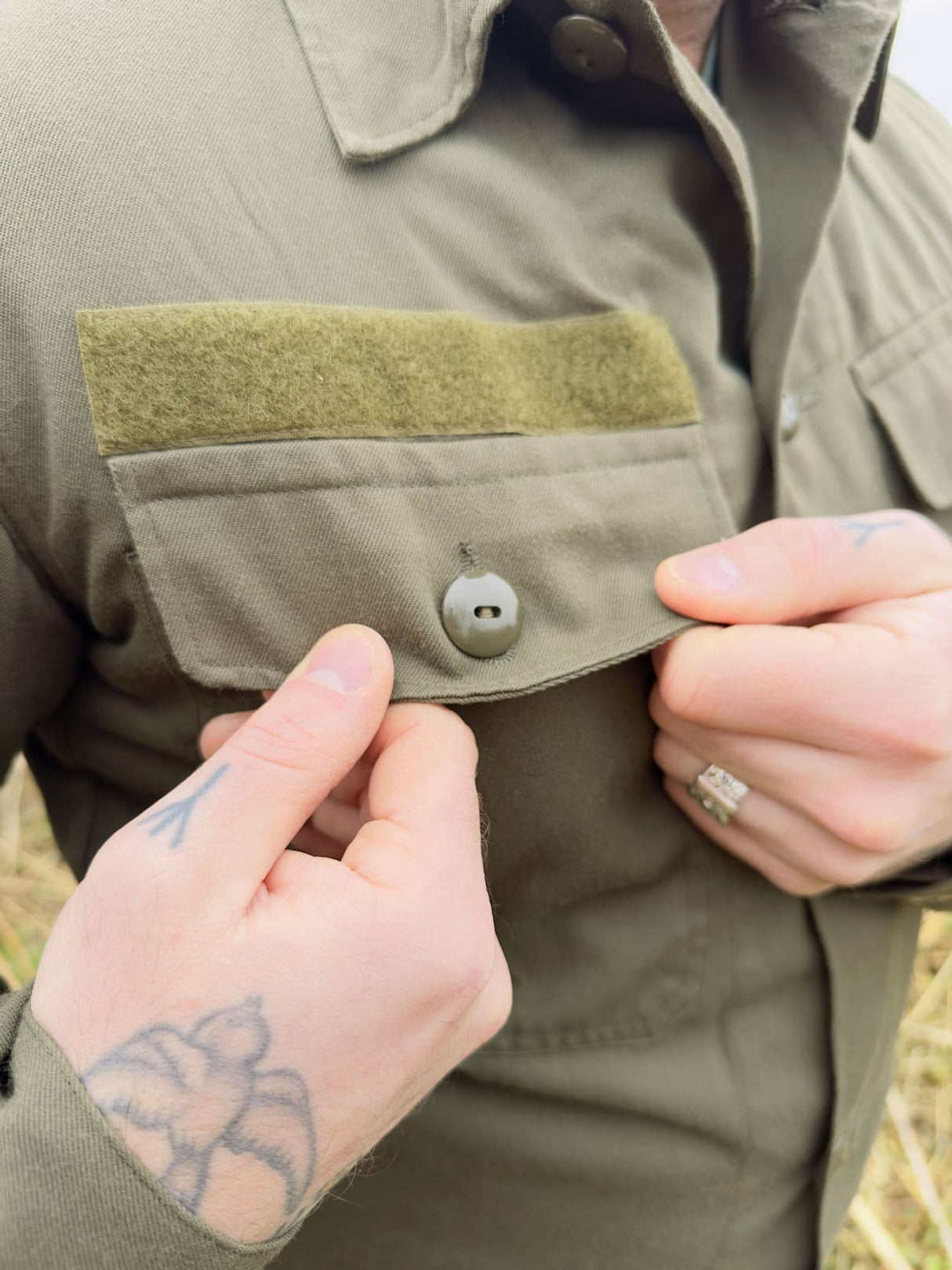 Austrian Military Heavyweight Olive Green Shirt