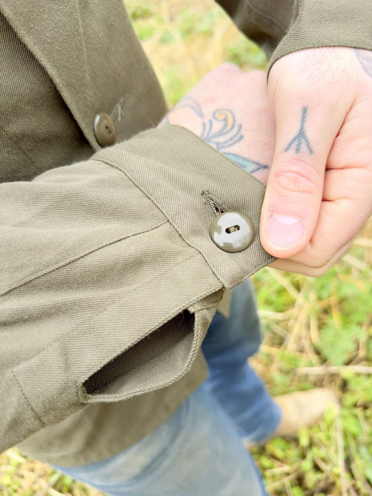 Austrian Military Heavyweight Olive Green Shirt