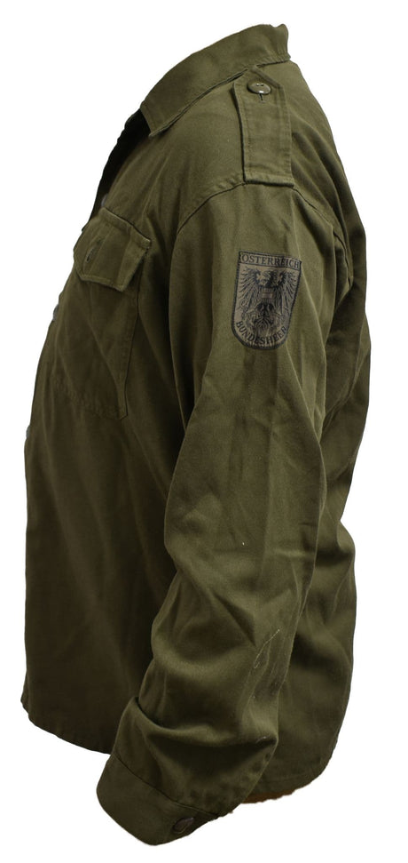 Austrian Military Heavyweight Olive Green Shirt