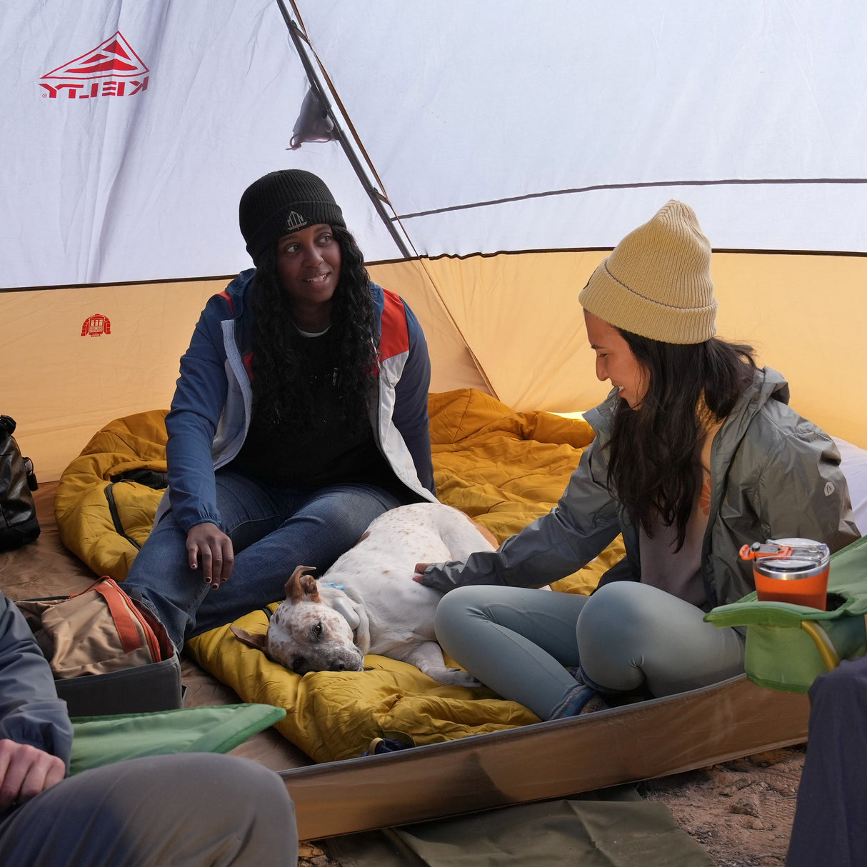 Kelty Tru Comfort Doublewide 20F Sleeping Bag - Olive Oil / Gamescape