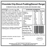 Expedition Foods Freeze Dried Meal Pouch - Chocolate Chip Biscuit Pudding Dessert
