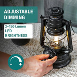 Feuerhand Baby Special 276 LED Hurricane Lantern - Sage Green