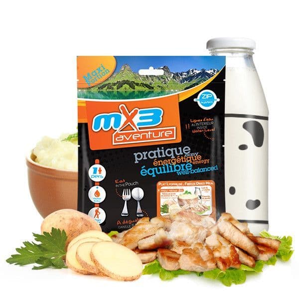Freeze Dried MRE Ration Meal Pouch - Potato Puree & Chicken 150g