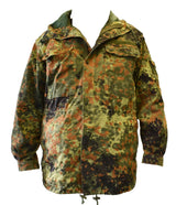 German Military Flecktarn Camouflage Parka With Hood