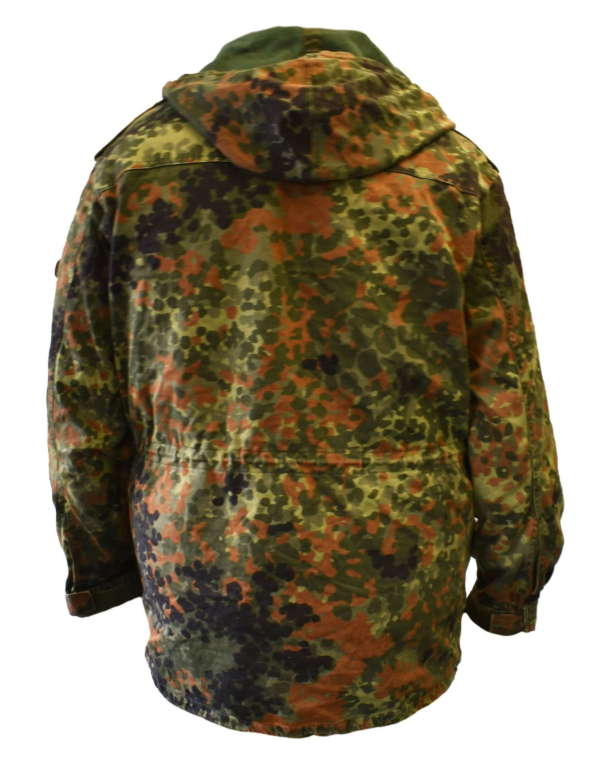 German Military Flecktarn Camouflage Parka With Hood