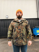 German Military Goretex Flecktarn Camo Jacket