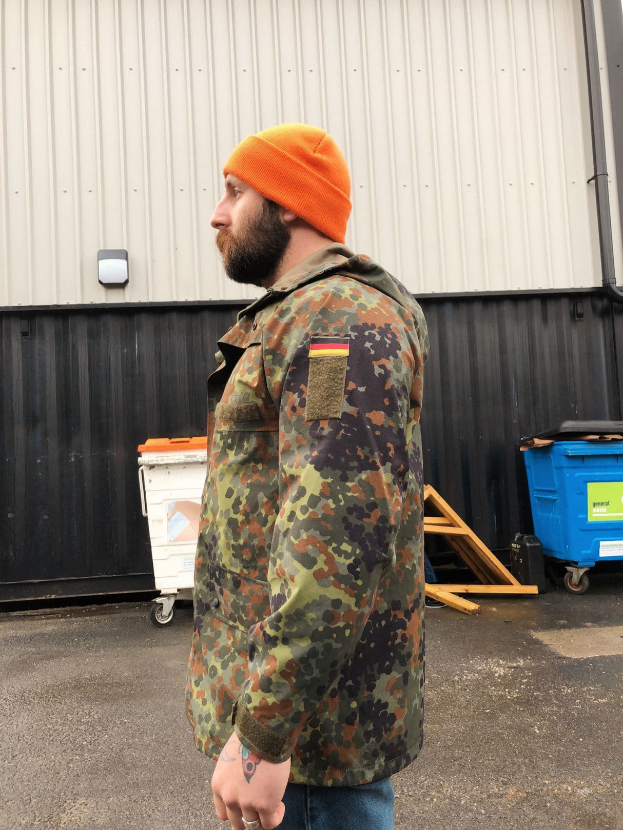 German Military Goretex Flecktarn Camo Jacket