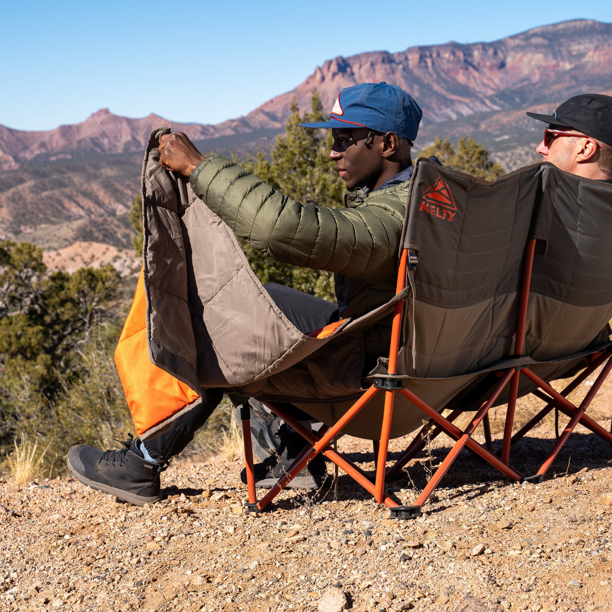 Kelty Low-Loveseat Double Camping Chair - Nest Bungee Cord/Beluga