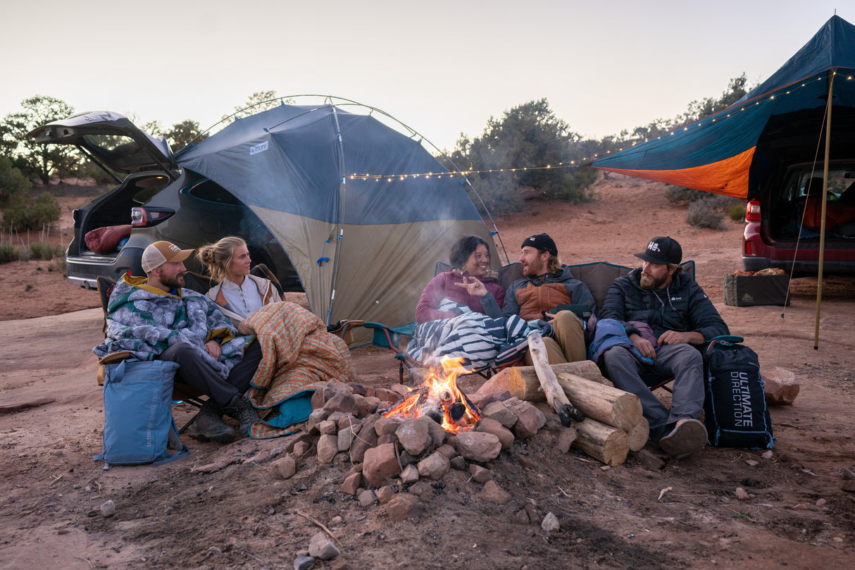 Kelty Three Seater Lowdown Couch - Deep Lake/Fallen Rock