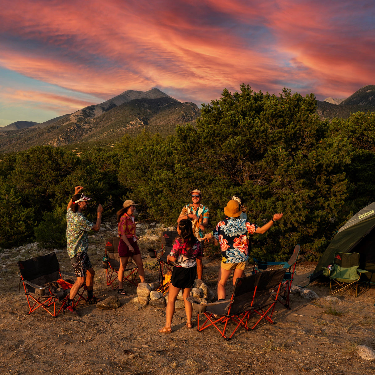 Kelty Essential Single Camp Chair - Bungee Cord/Beluga