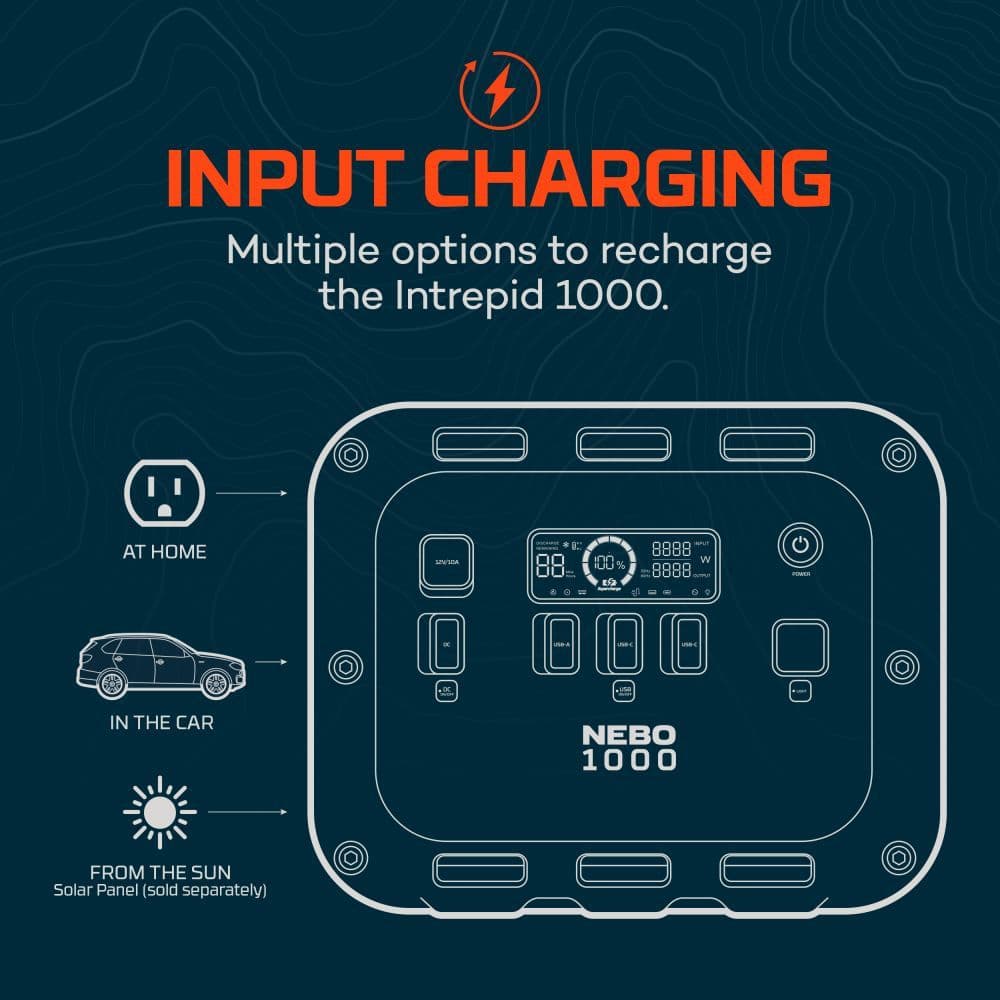 Nebo Intrepid 1000 Power Bank UK Plug Version