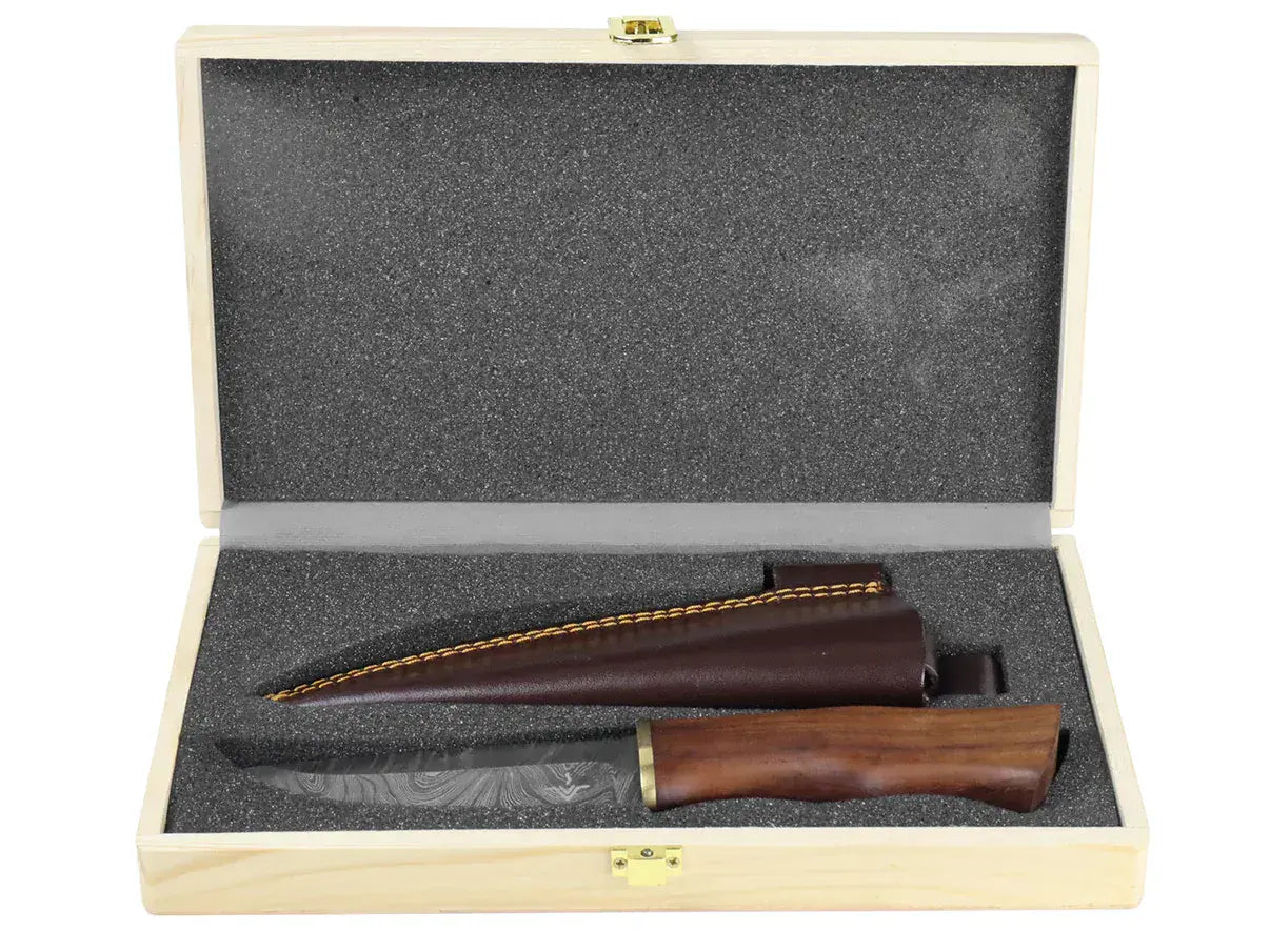 Njord Oskar Damascus Bushcraft Knife