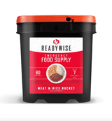 ReadyWise 80 Serving Freeze Dried Meat Bucket & Rice