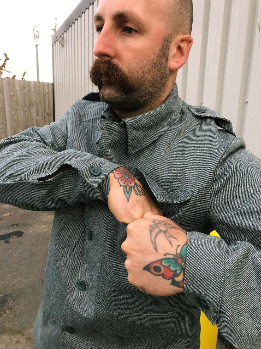 Swiss Military Vintage Salt & Pepper Denim Jacket