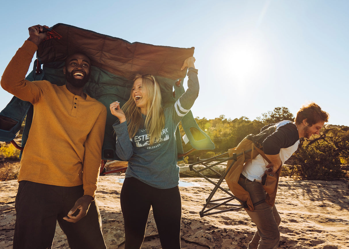 Kelty Low-Loveseat Double Camping Chair - Deep Lake/Fallen Rock